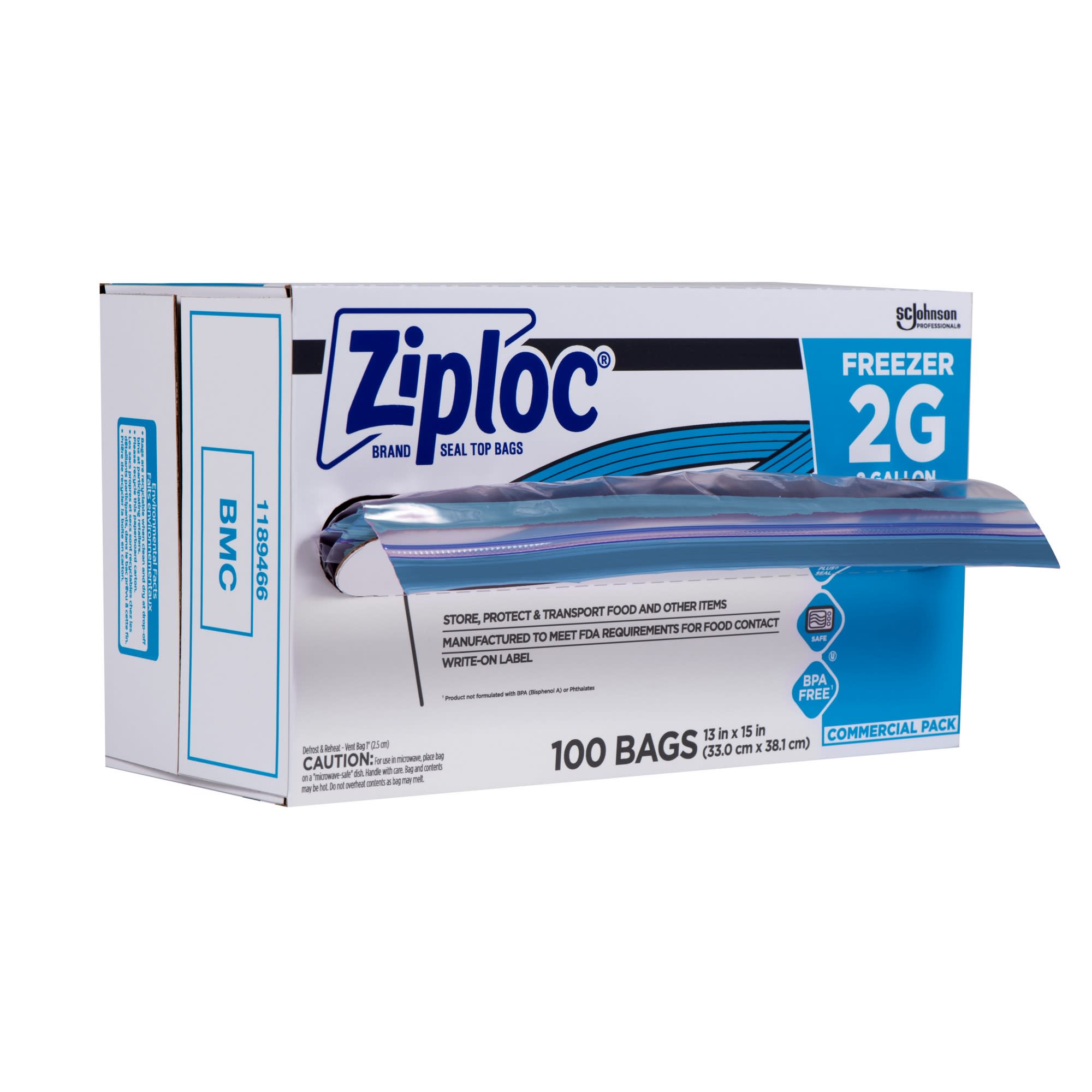 GuestSupply US | Ziploc® Brand Seal Top Freezer Bags, 2 Gallon